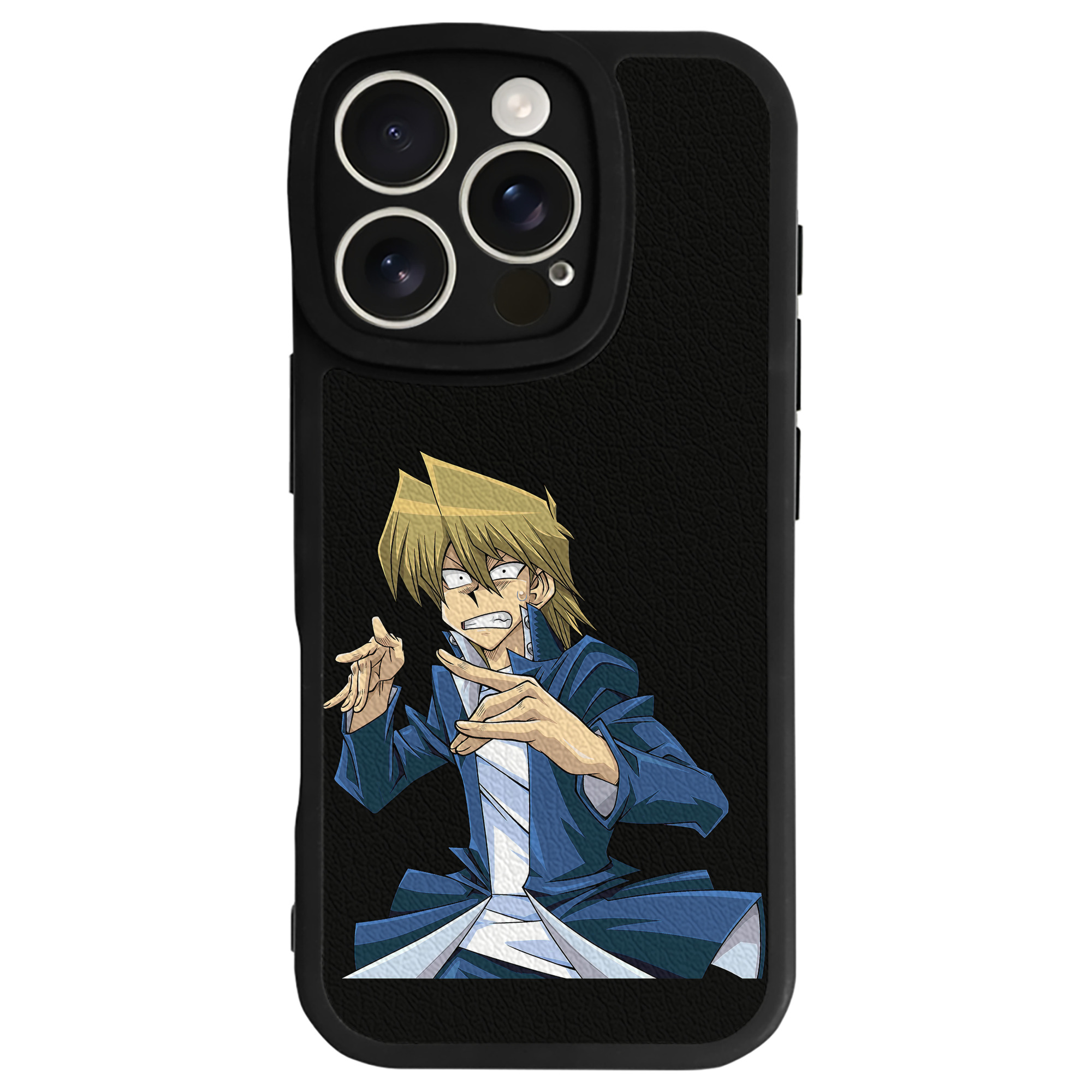 （画像用） 遊☆戯☆王 Yu-Gi-Oh! 【iPhone 16シリーズ対応】シリコンスマホケース（レザー調） 材質：シリコン